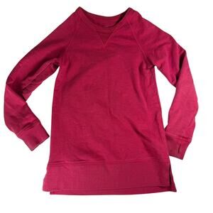 Primary Girls Pink Long Sleeve Cotton Blend T-shirt Dress Size 6-7